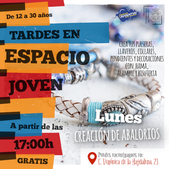 &copy;Ayto.Granada: Enredate: 1. Lunes. TALLER DE ABALORIOS